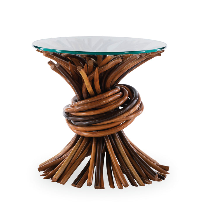 Chronograph Knot End Table-Natural