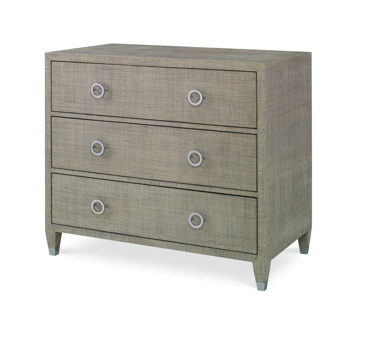 Charleston Side Chest (W/Glass)-Fr Grey