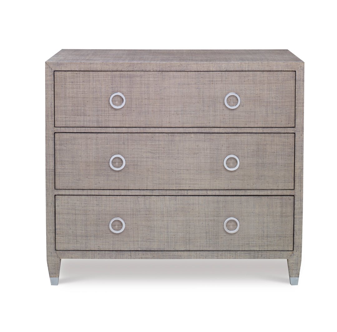 Charleston Side Chest (W/Glass)-Fr Grey