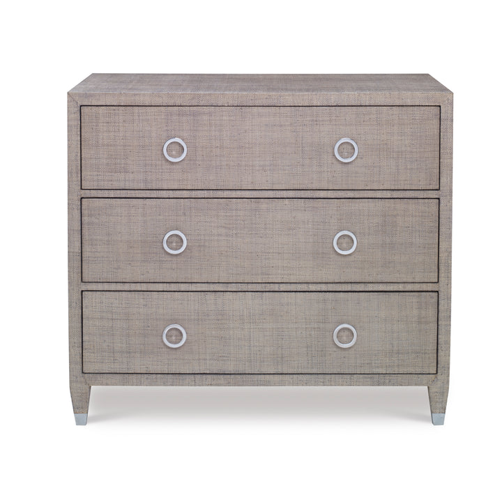 Charleston Side Chest (W/Glass)-Fr Grey