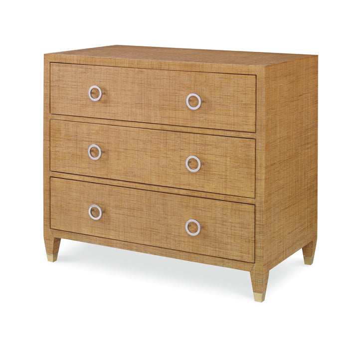 Charleston Side Chest (W/Glass)-Sand