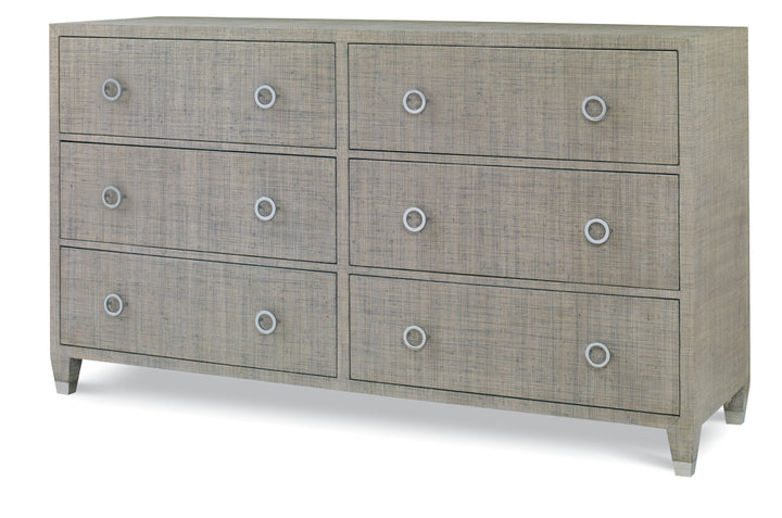 Charleston Dresser (W/Glass)-French Grey