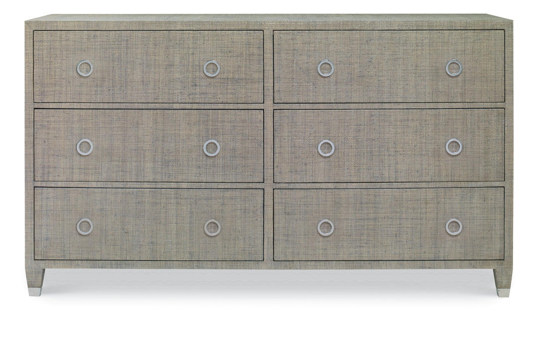 Charleston Dresser (W/Glass)-French Grey