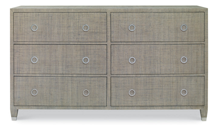 Charleston Dresser (W/Glass)-French Grey