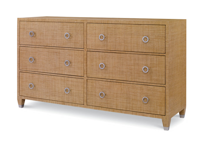 Charleston Dresser (W/Glass)-Sand