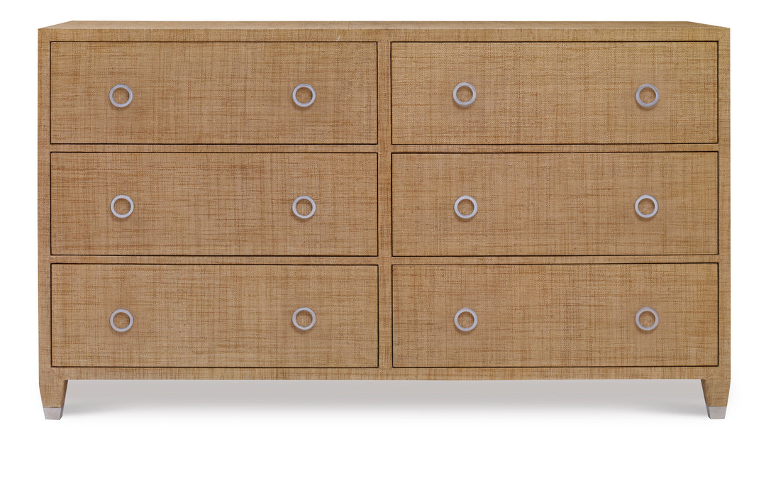 Charleston Dresser (W/Glass)-Sand