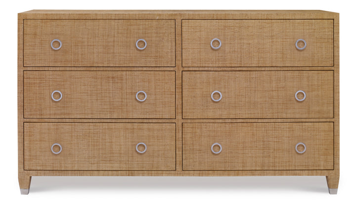 Charleston Dresser (W/Glass)-Sand