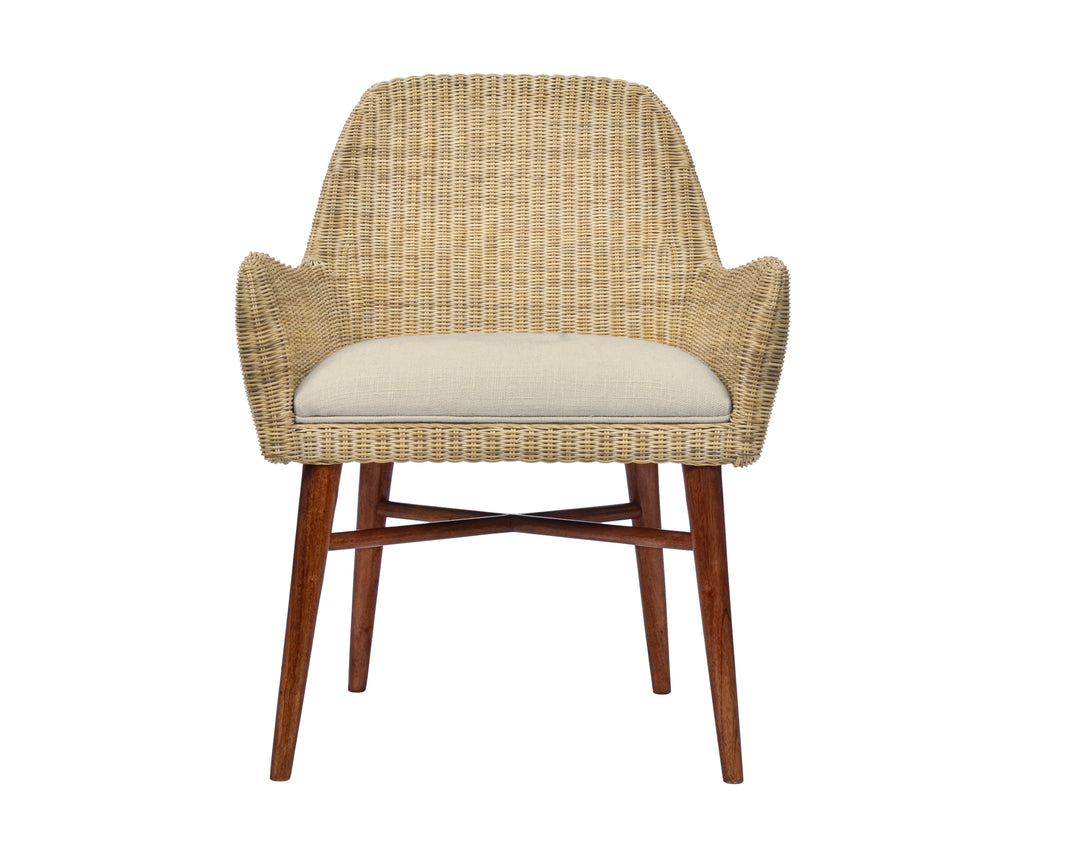 Ingenue Arm Chair-Flax