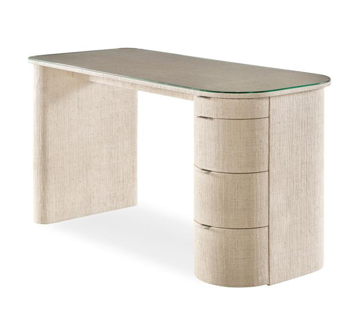 Micco Desk With Glass Top