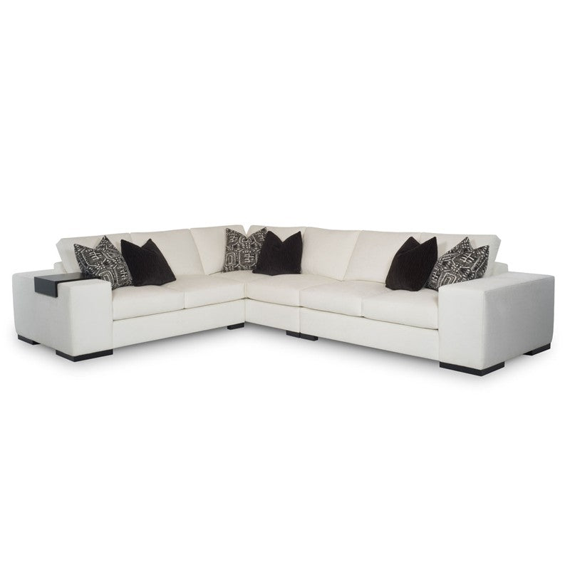 Carbon (Wood Leg) 3pc Sectional (With Optional Arm Tray)