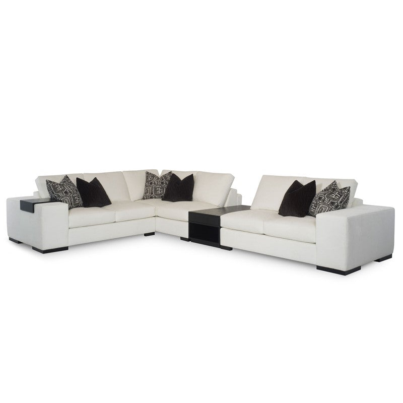 Carbon (Wood Leg) 3pc Sectional (With Cuba Table)