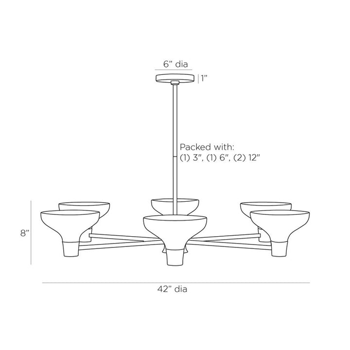 Thatcher Six Light Chandelier