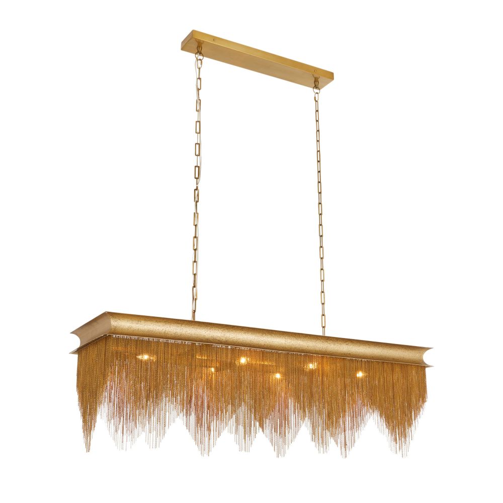 Heiress Six Light Linear Chandelier