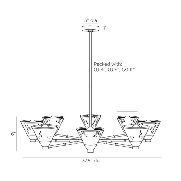 Ventura Eight Light Chandelier