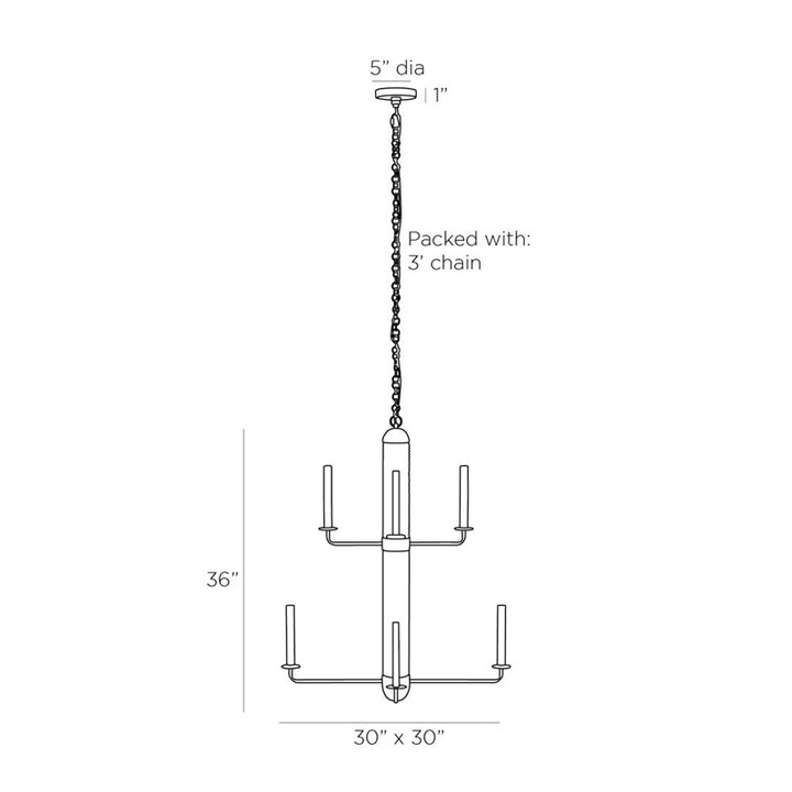 Walden Eight Light Chandelier