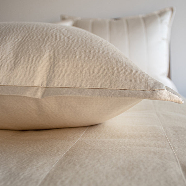 Hammered Champagne Queen Duvet