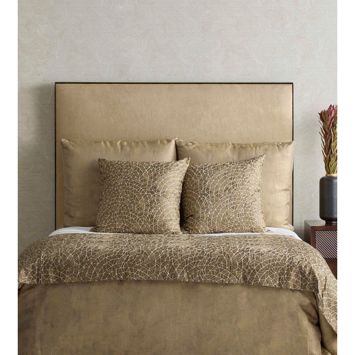 Ornament Gold/Charcoal Queen Duvet