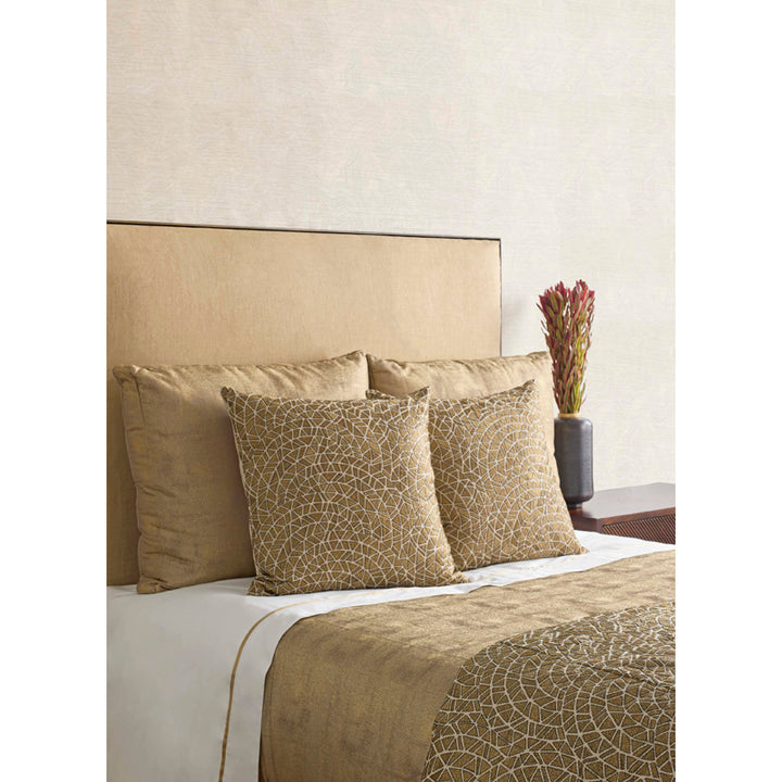 Ornament Gold/Charcoal Queen Duvet
