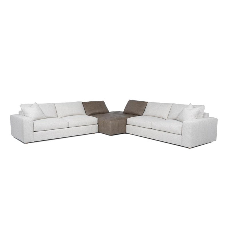 Dana Point 3pc Corner with View Sectional (Leather)