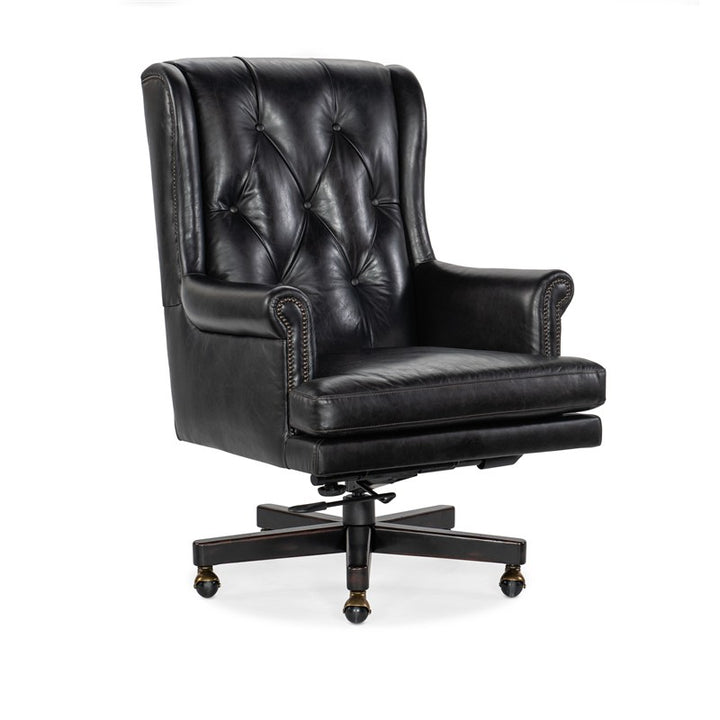 EC - Charleston Executive Swivel Tilt Chair - Black