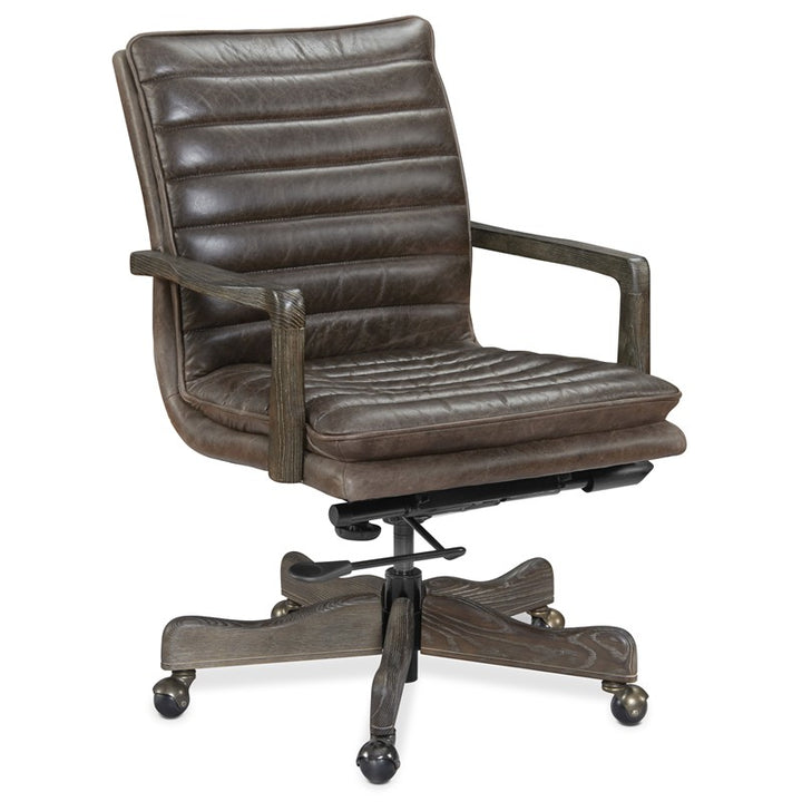EC - Langston Executive Swivel Tilt Chair With Metal Base
