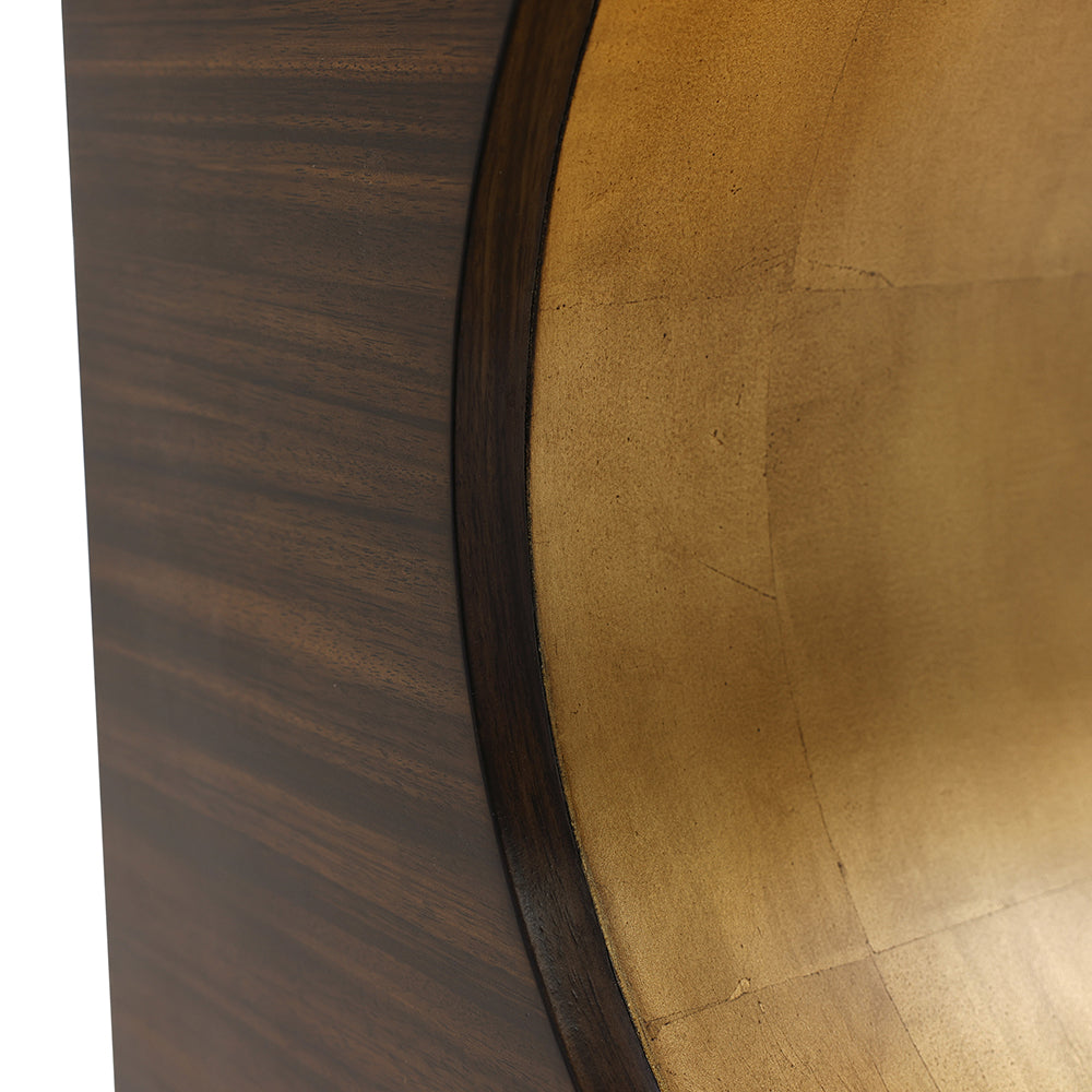 Groove Side Table, Gold
