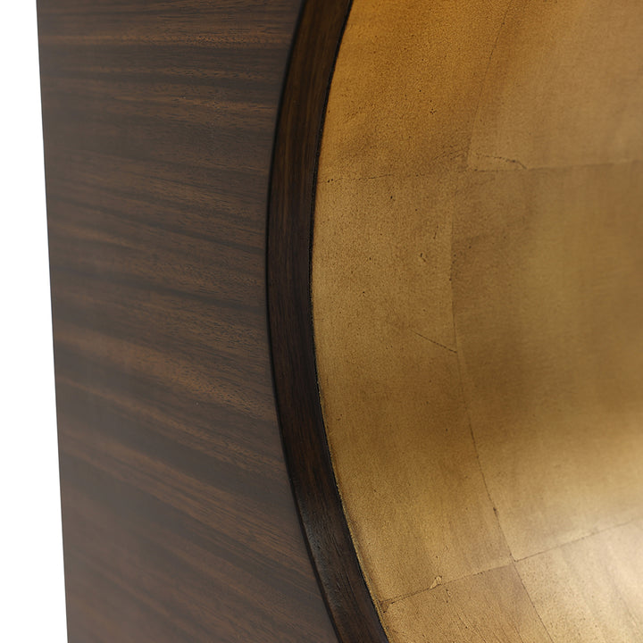 Groove Side Table, Gold