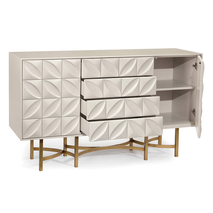 Ghost White Credenza