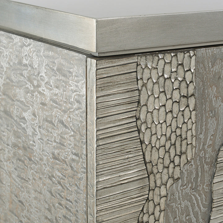 River's Edge Silver Credenza