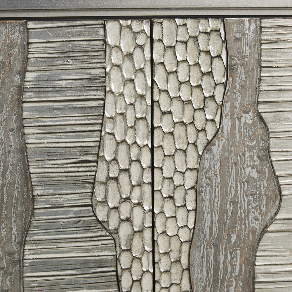 River's Edge Silver Credenza
