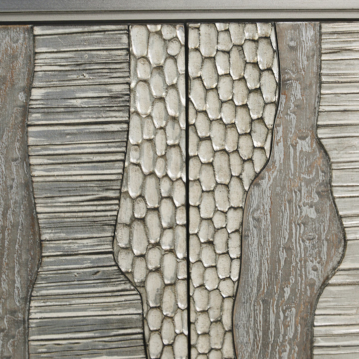 River's Edge Silver Credenza