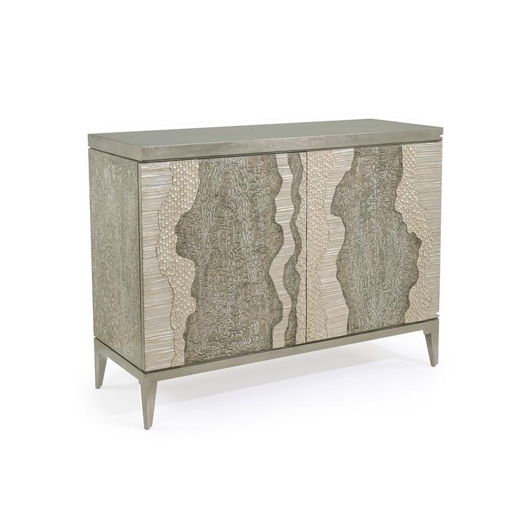 River's Edge Two-Door Chest, Silver