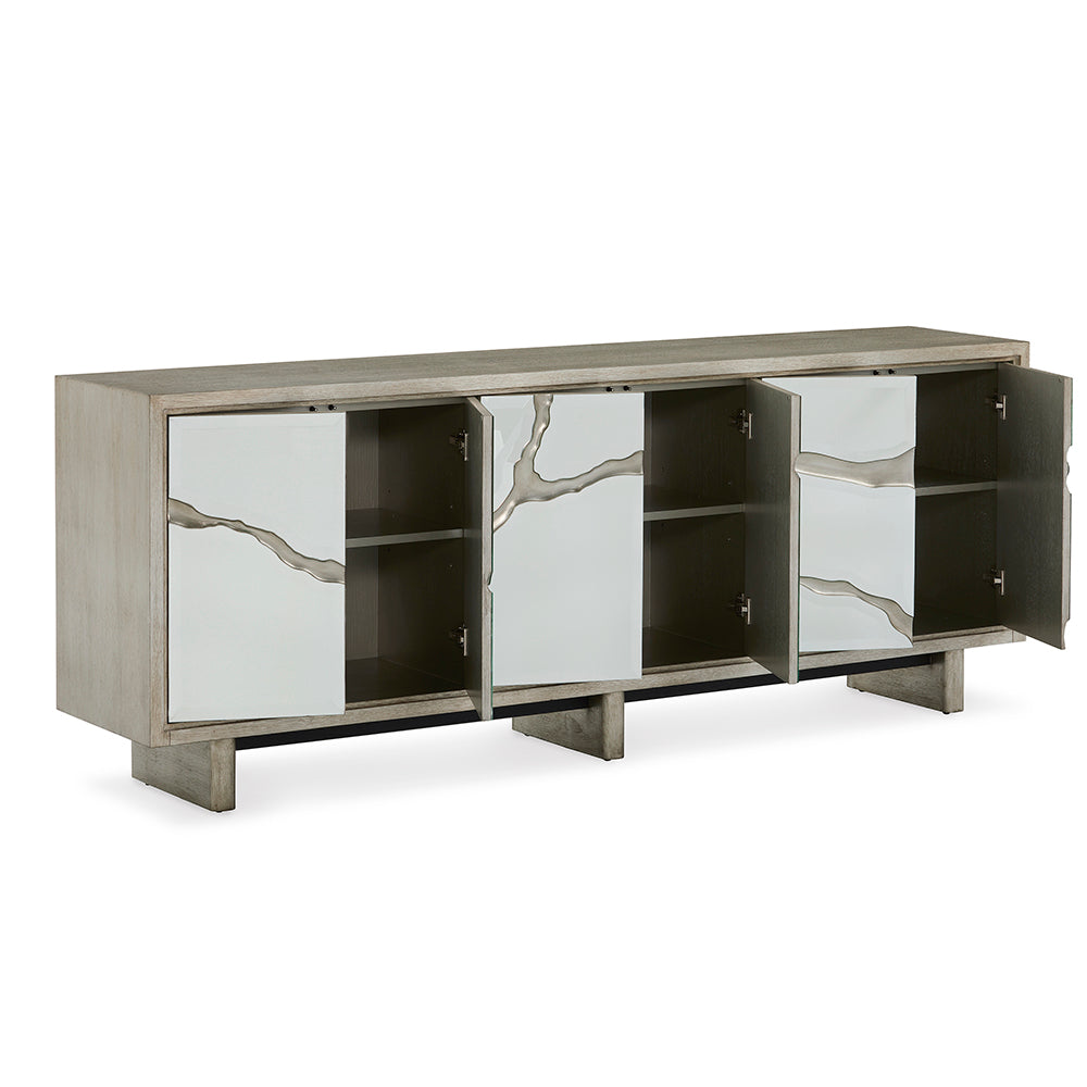 Ravine Silver Credenza