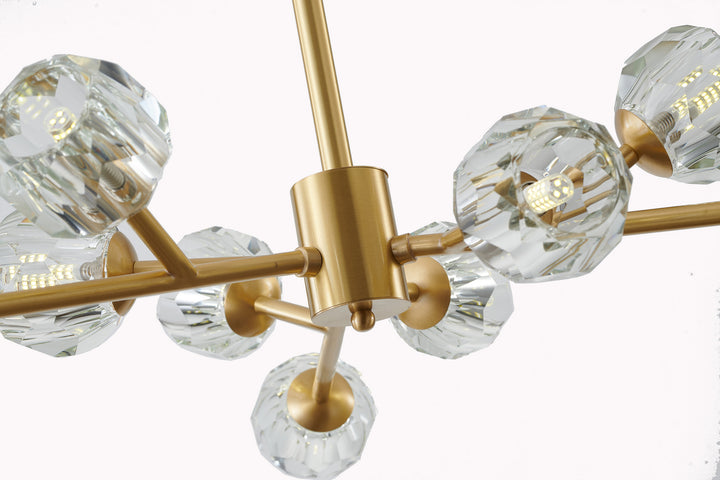FT75C32BR Nine Light Chandelier
