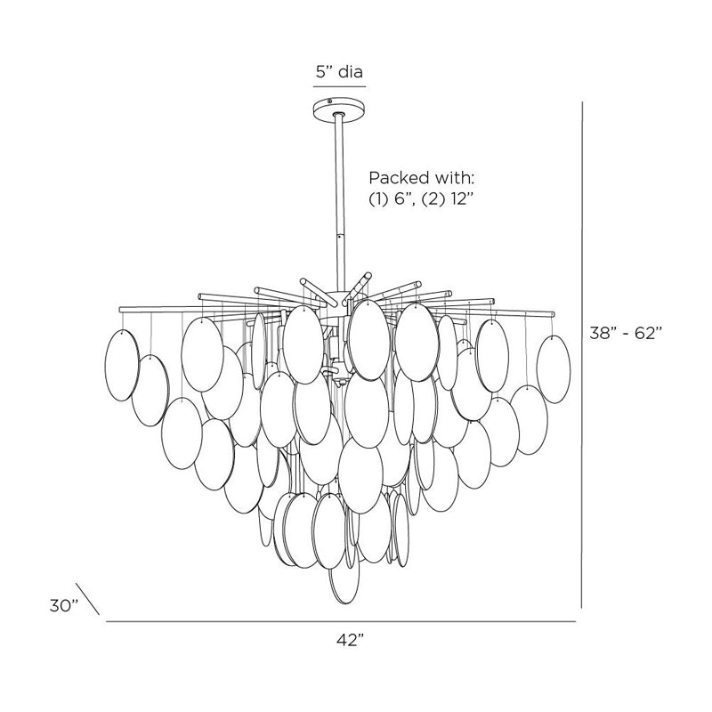 Tiffany Eight Light Chandelier