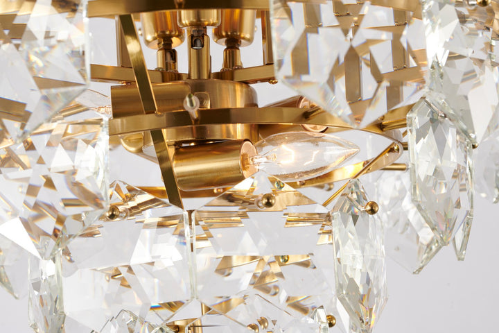 GL438C20BR Eight Light Chandelier