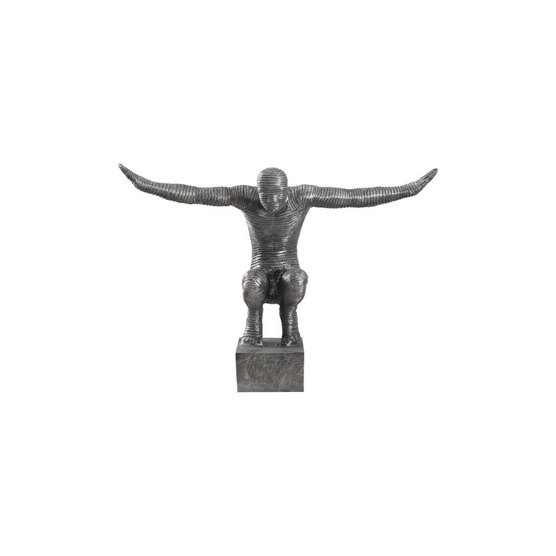 Outstretched Arms Sculpture, Aluminum, Small