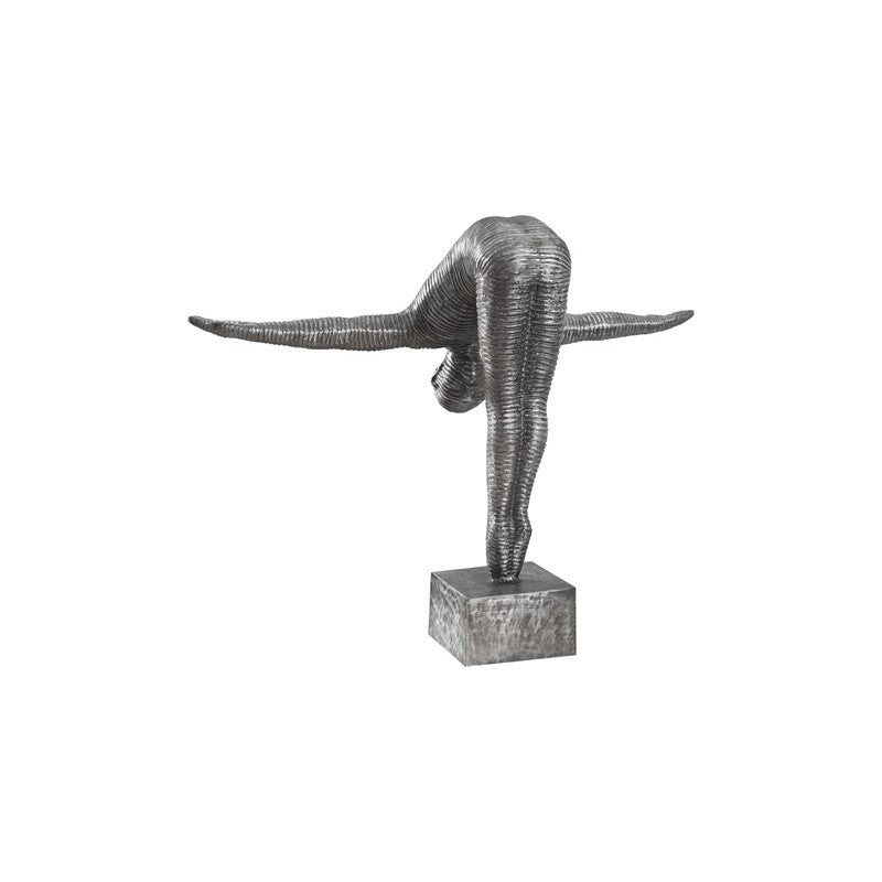 Diving Sculpture, Aluminum, Small