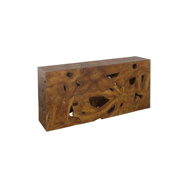 Teak Slice Console