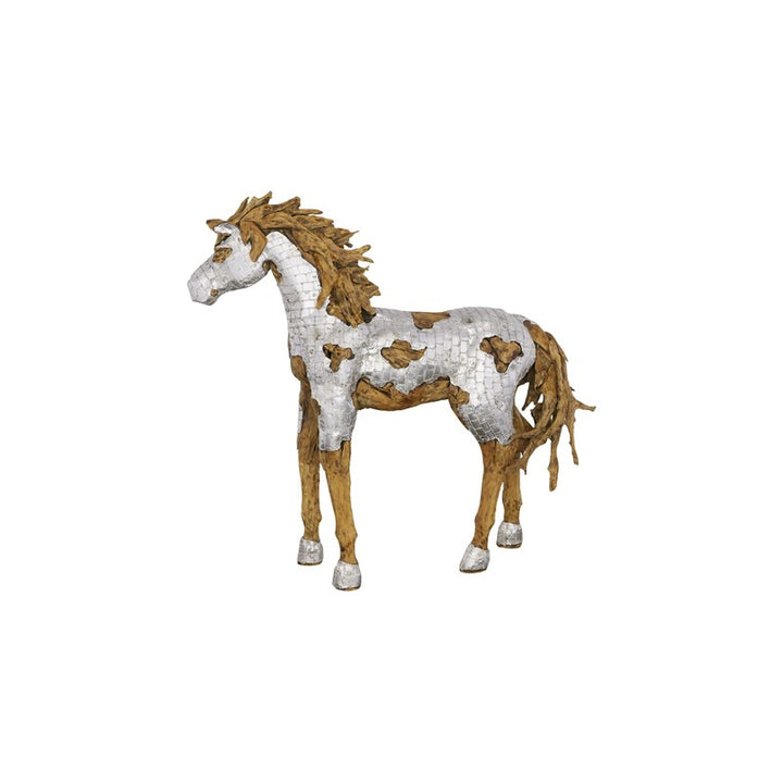 Mustang Horse Armored Sculpture