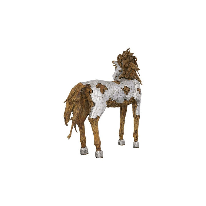 Mustang Horse Armored Sculpture
