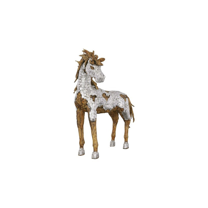 Mustang Horse Armored Sculpture