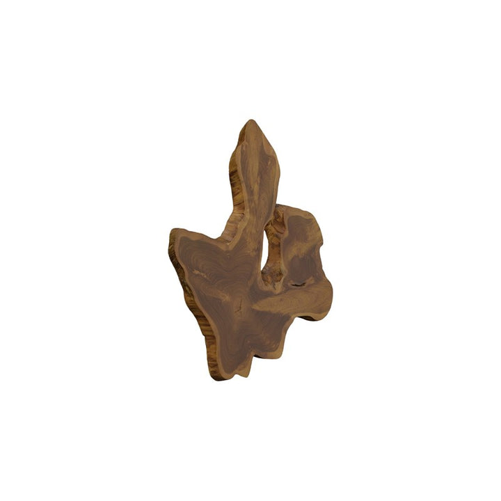 Freeform Teak Wall Slice