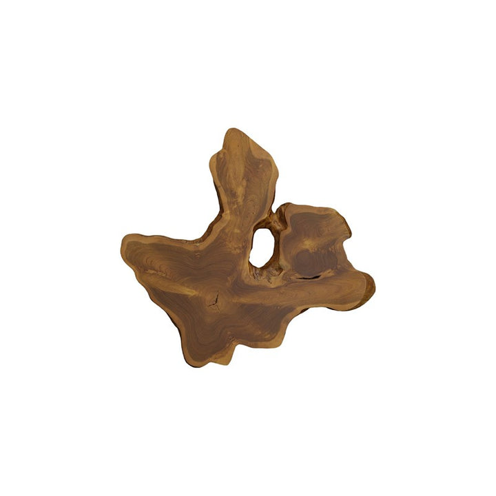 Freeform Teak Wall Slice