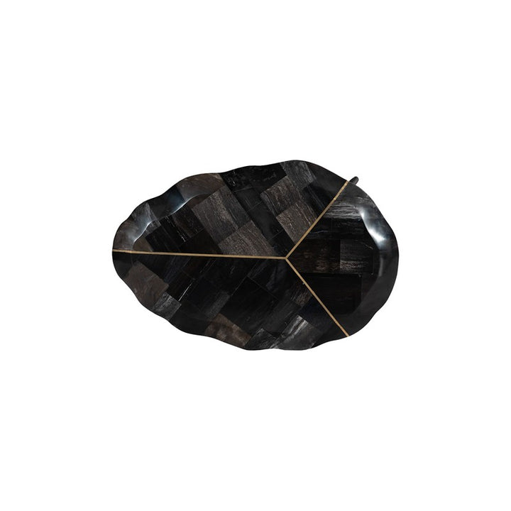 Mosaic Leaf Petrified Coffee Table