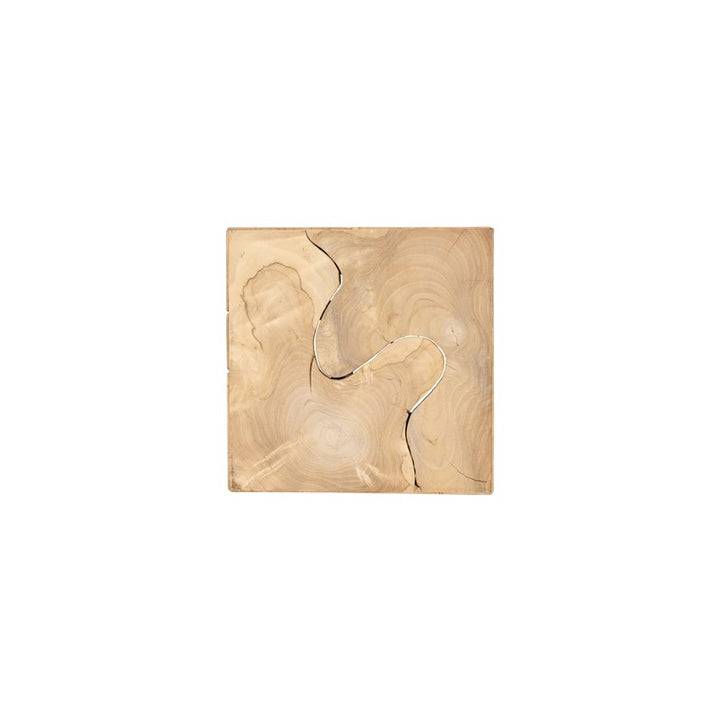 Teak Slice Pedestal