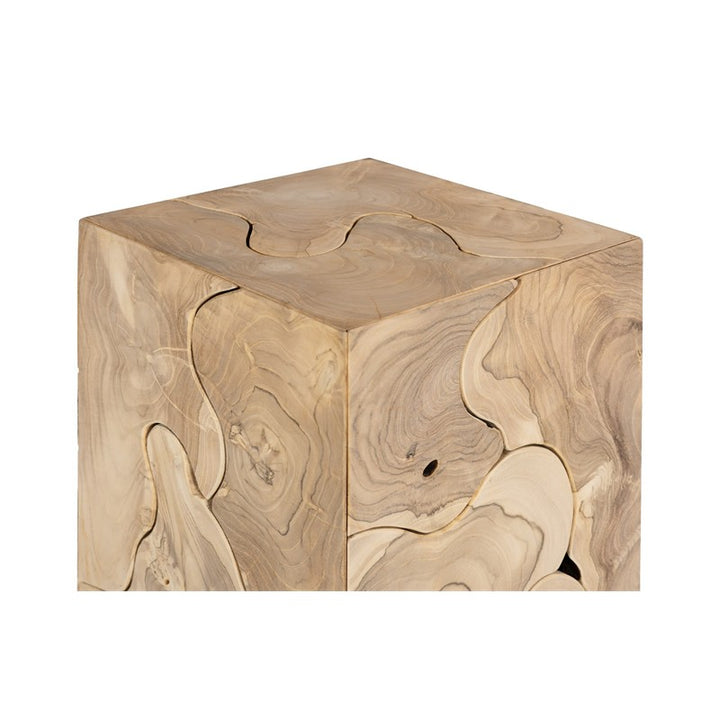 Teak Slice Pedestal