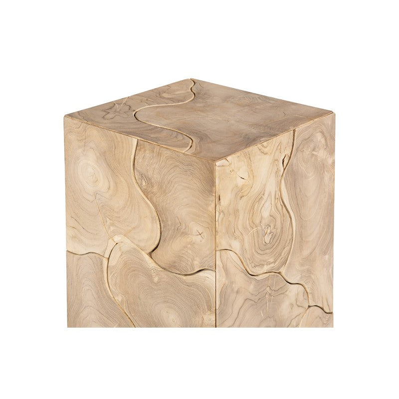 Teak Slice Pedestal