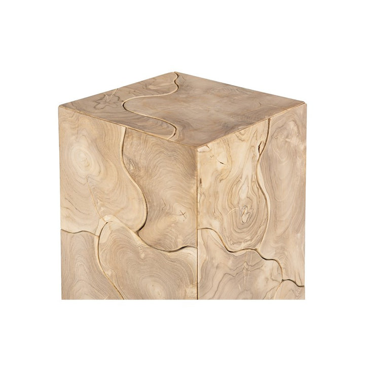 Teak Slice Pedestal