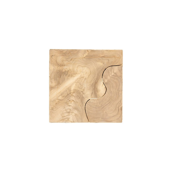 Teak Slice Pedestal